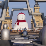 Finalizó la construcción del muñeco de nieve más grande del mundo en China