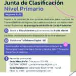 Se extiende el plazo para revisar las listas de traslado e ingreso en primaria