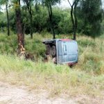 Murió un hombre tras volcar su camioneta en la Ruta Provincial 13