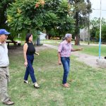 Marcela Duarte supervisó trabajos de mantenimiento en distintos puntos de la ciudad