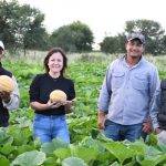 Potencial Productivo: Marcela Duarte visitó cultivos de zapallo en el Paraje «El 42»