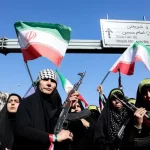 Miles de mujeres marcharon en Teherán contra Israel y Estados Unidos