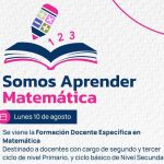 El Chaco lanza una formación docente en matemática con modalidad virtual para fortalecer la enseñanza en toda la provincia
