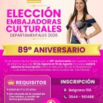 Convocatoria Abierta: Se Encuentran Abiertas las Inscripciones para la Elección de Embajadoras Culturales Departamentales 2026